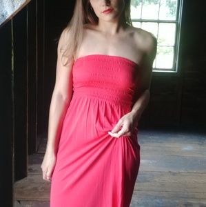 Strapless maxidress